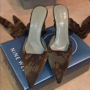 Nine West lace up heels, size 7.5